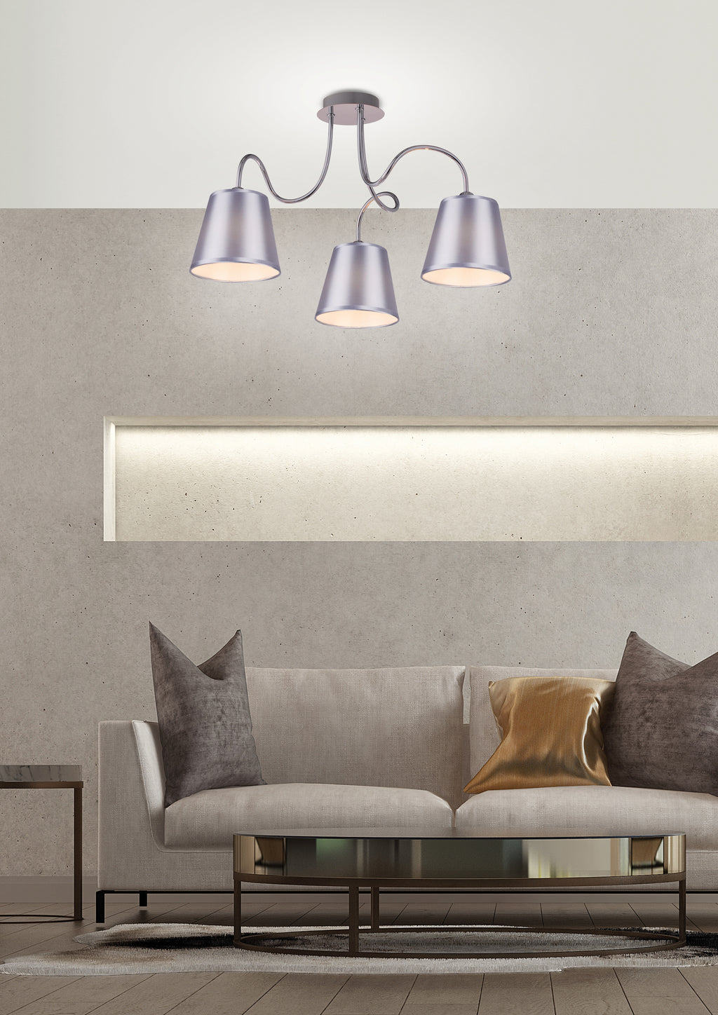 LUK lampa wisząca 3x40W E14 chrom