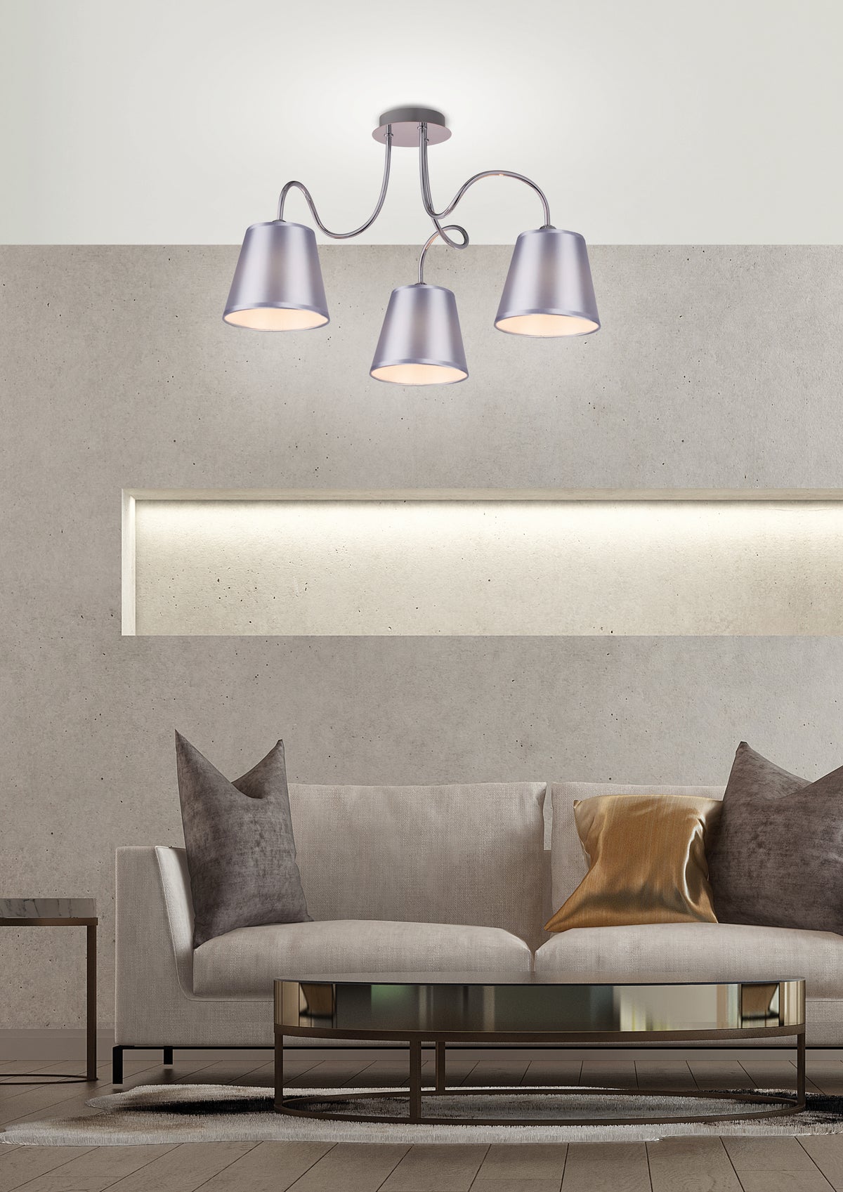 LUK lampa wisząca 3x40W E14 chrom