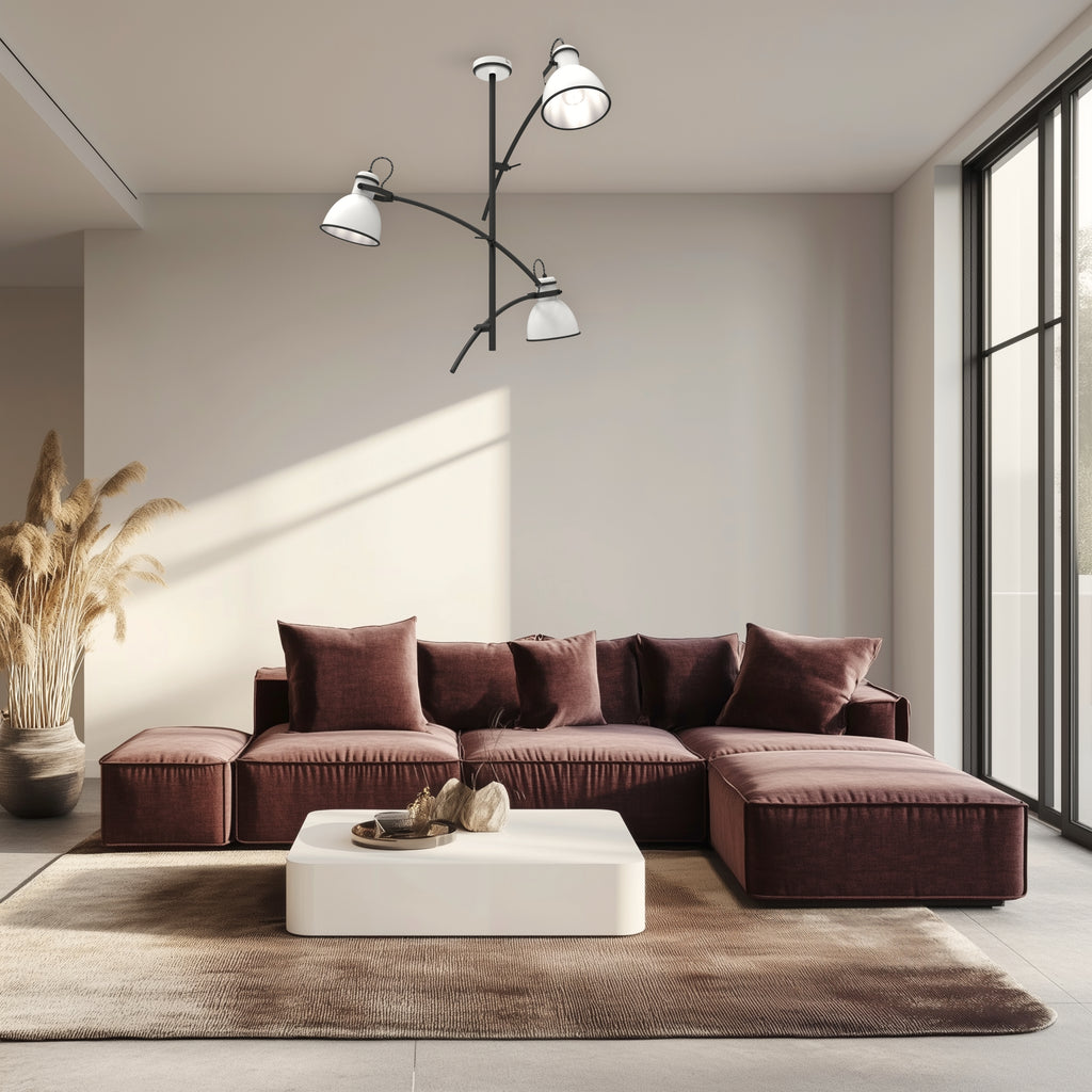 ZUMBA lampa wisząca 3x60W E27 biały+czarny
