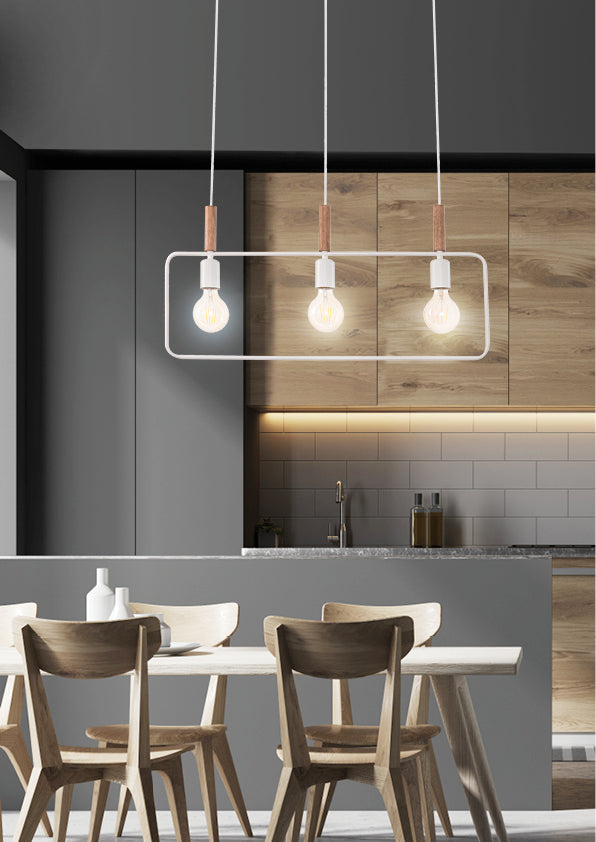 FRAME lampa wisząca 3x60W E27 biały