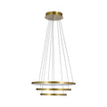 LUNE lampa wisząca 50+40+30 złoty 60W LED 4000k