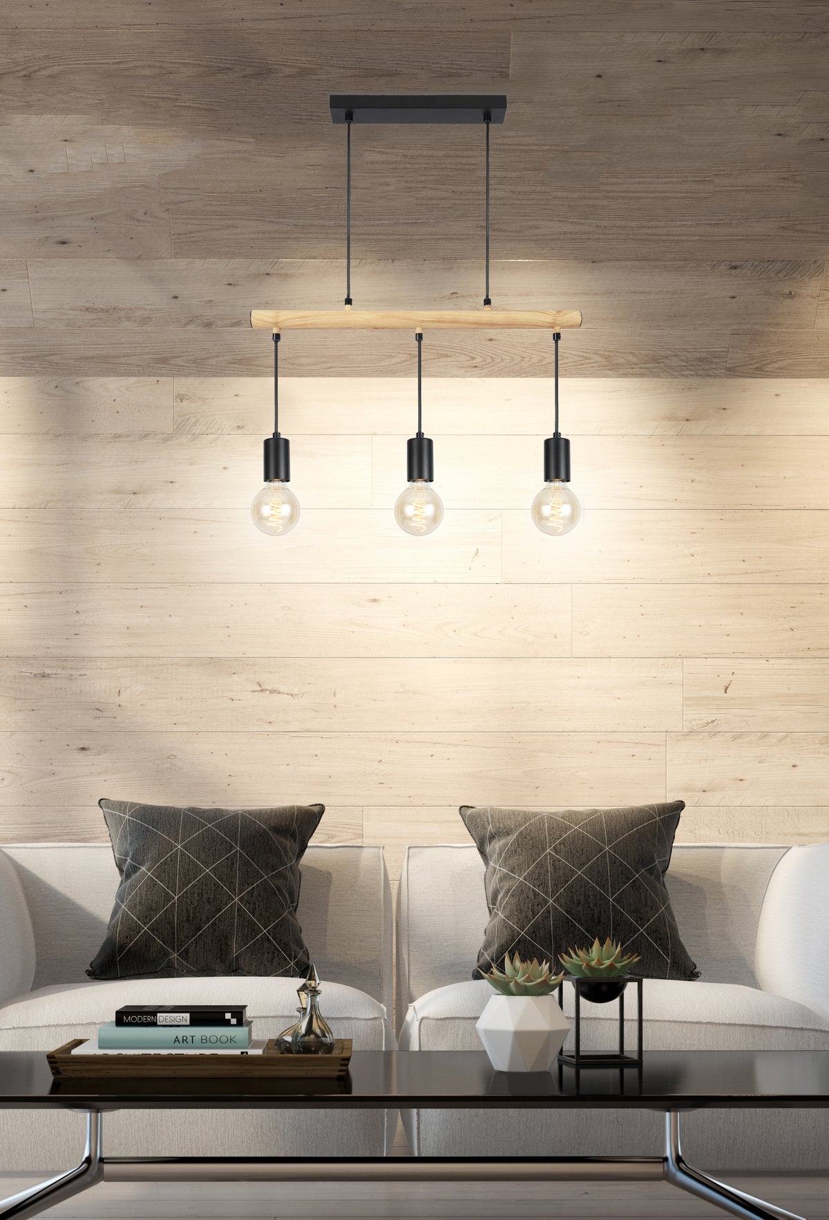 IZZY lampa wisząca 3x60W E27 czarny