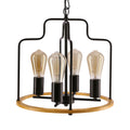 Datus lampa sufitowa czarny 4x40W E27