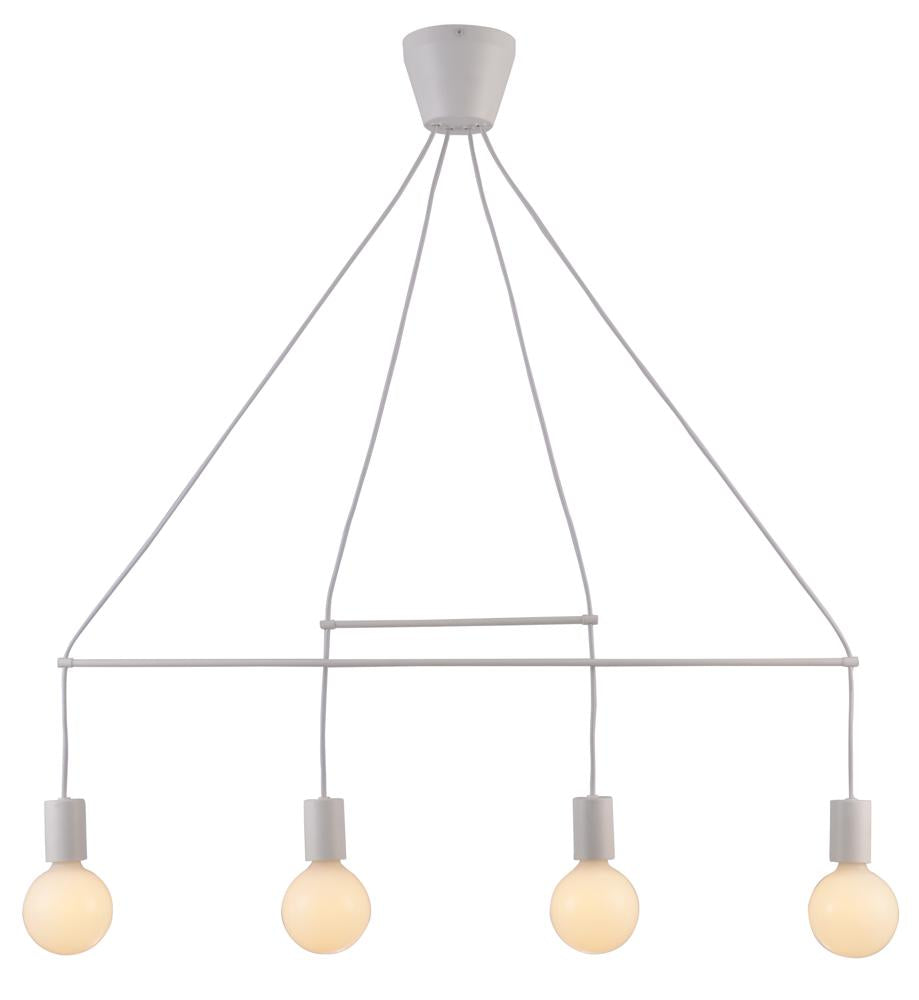ALTO lampa wisząca 4x40W E27 biały matowy