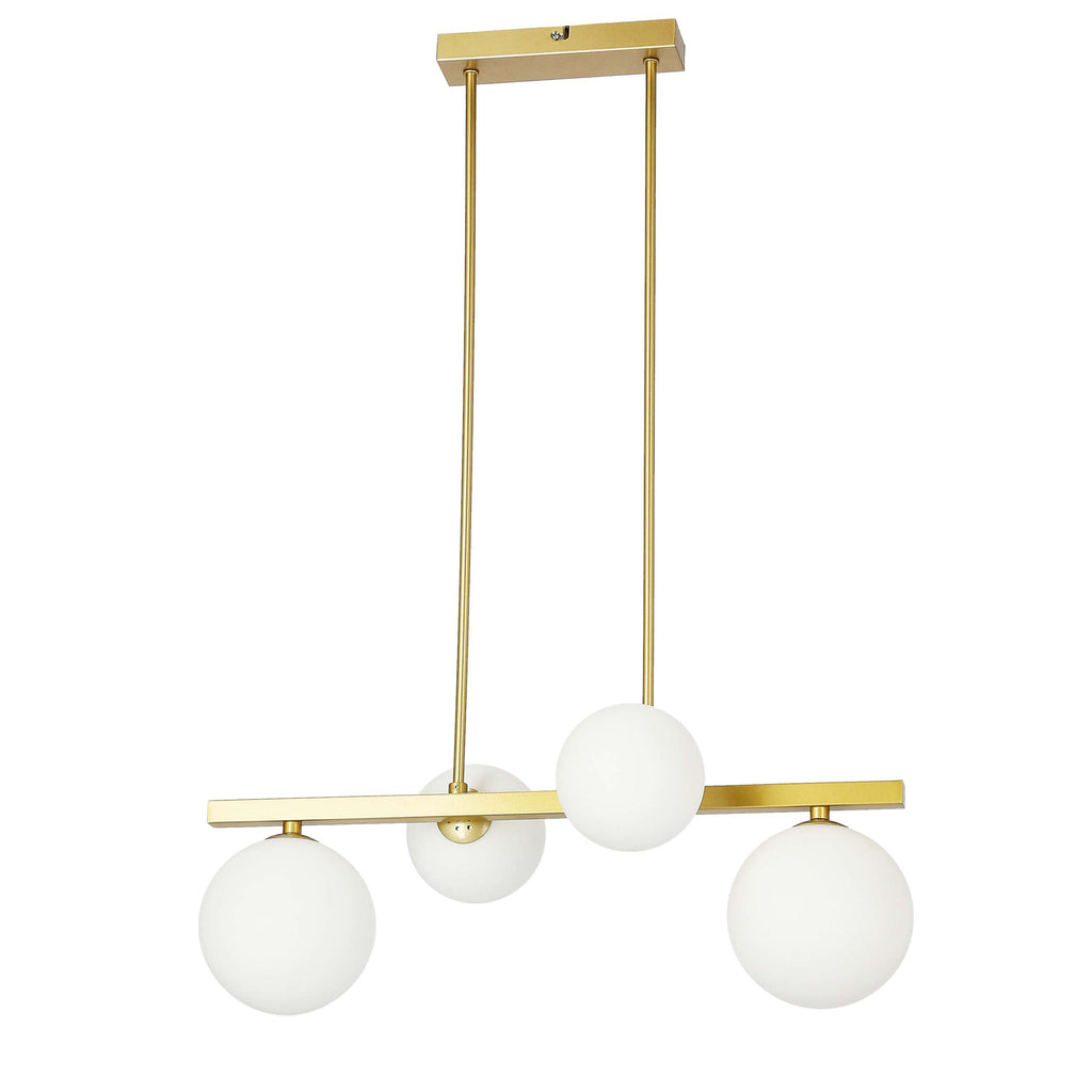 KAMA lampa wisząca 4x28W G9 mosiądz
