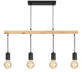 IZZY lampa wisząca 4x60W E27 czarny
