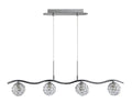 STARLET lampa wisząca 4x40W G9 chrom/transparent
