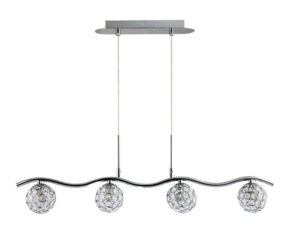 STARLET lampa wisząca 4x40W G9 chrom/transparent