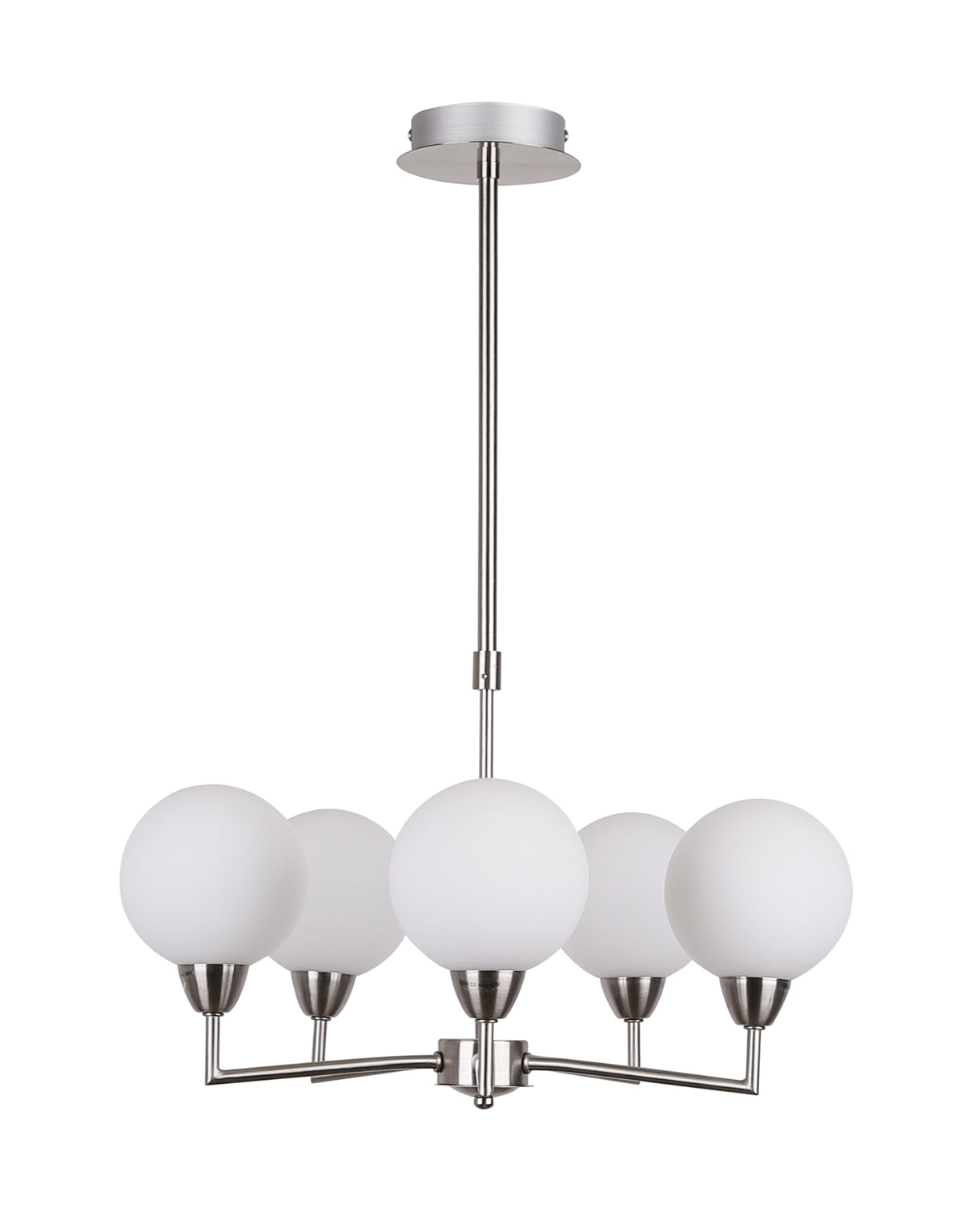 Logos lampa wisząca satynowy 5x25W G9 klosz biały