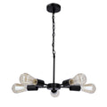 Sparta lampa wisząca czarny 5x60W E27