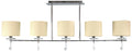 ESTERA lampa sufitowa 5x40W E14 chrom
