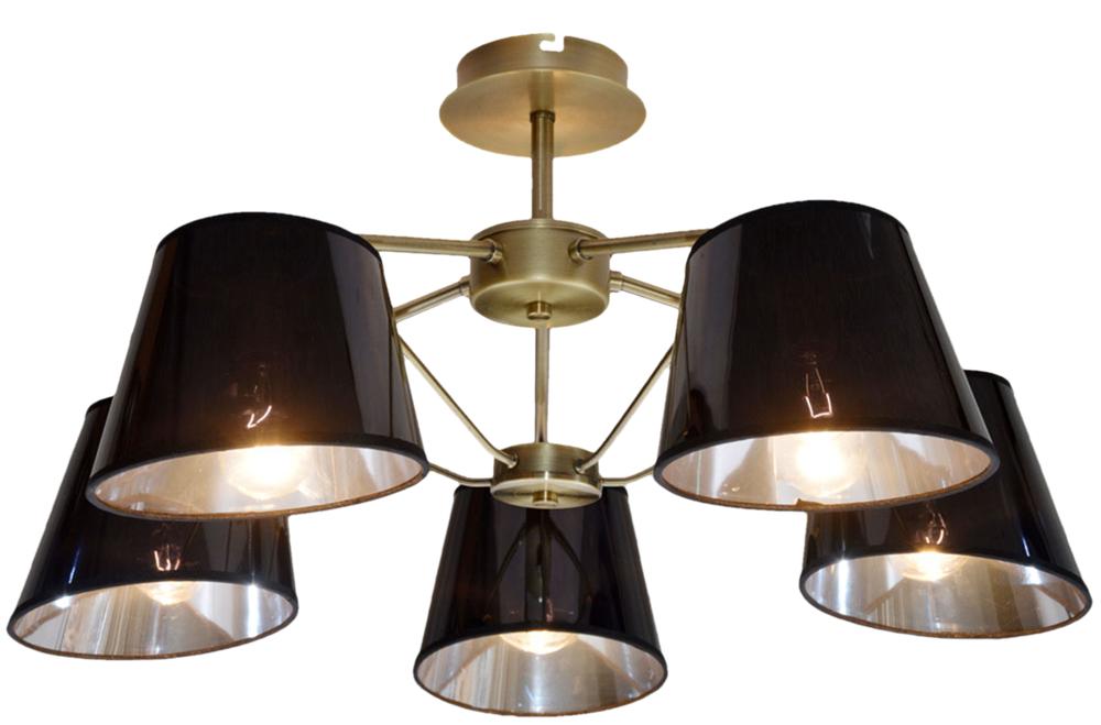 CORTEZ lampa wisząca 5x40W E14 patyna