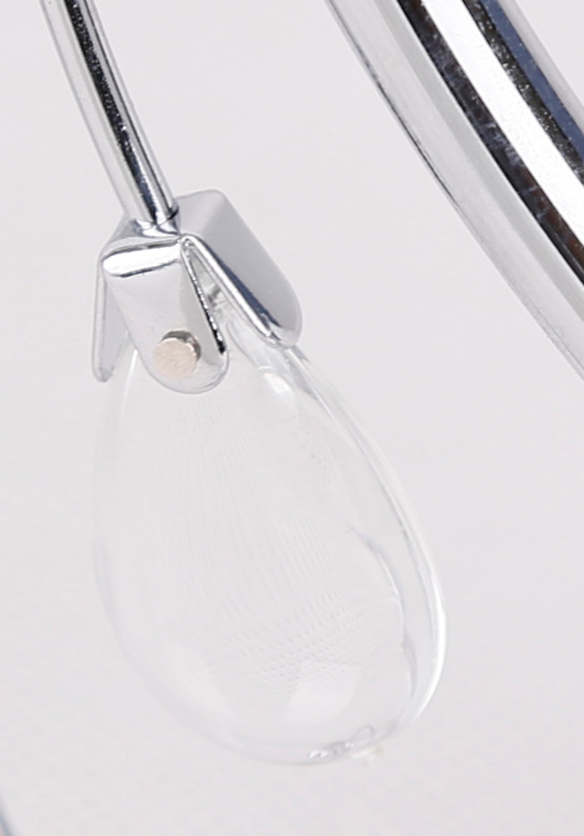 SIMPLI lampa wisząca 5*40W E27 chrom z kryształkiem+klosz z paskiem