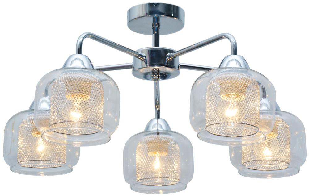 RAY lampa sufitowa 5x40W E14 chrom