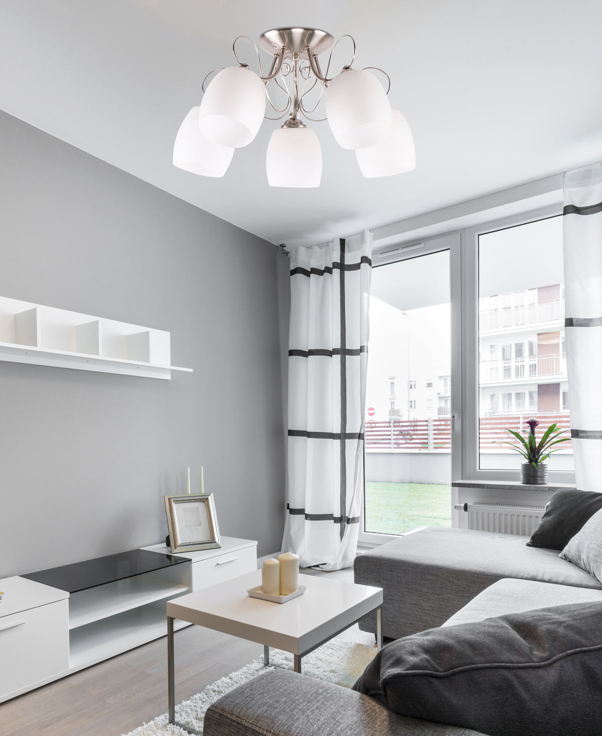 AMBA lampa sufitowa 5x40W E27 biały
