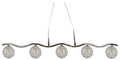 STARLET lampa wisząca 5x40W G9 chrom/transparent