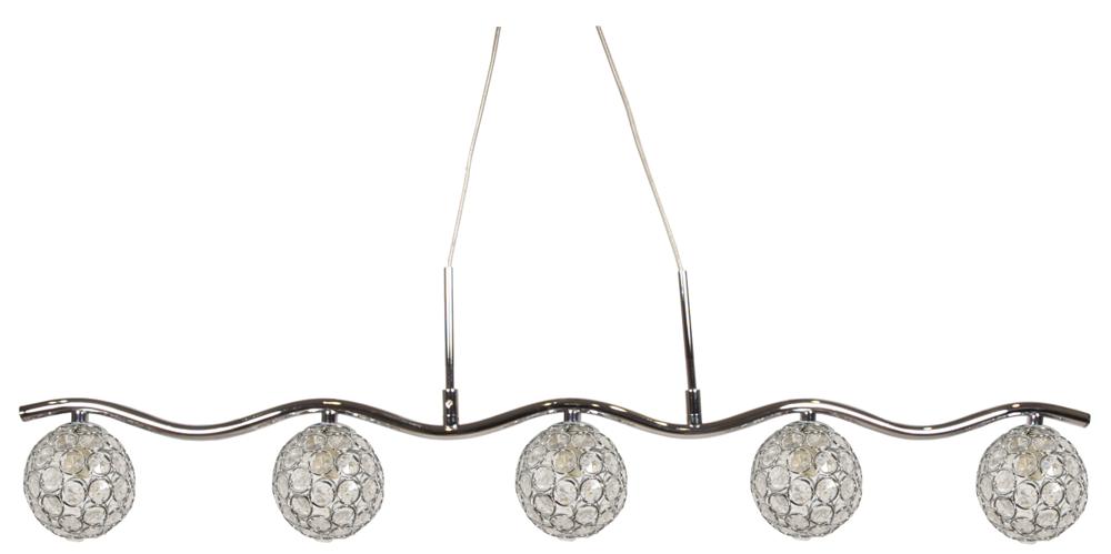 STARLET lampa wisząca 5x40W G9 chrom/transparent