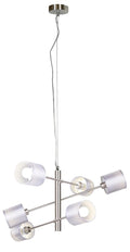SAX lampa wisząca linka 6x40W E14 satyna