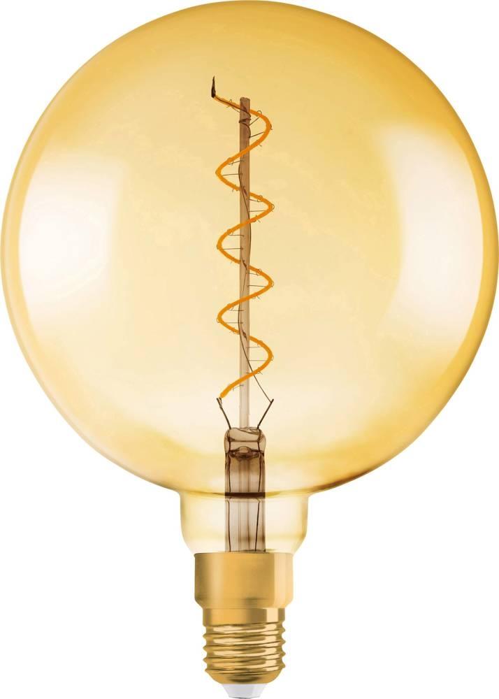 żarówka LED E27 4,5W 300lm 2000k vintage globe200 28 osram