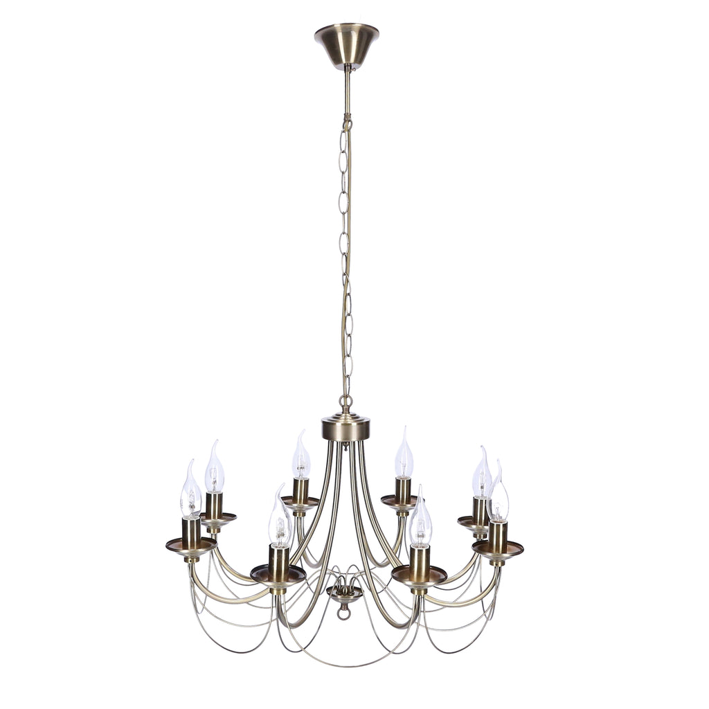 MUZA lampa wisząca 8x40W E14 patyna