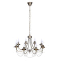 MUZA lampa wisząca 8x40W E14 patyna