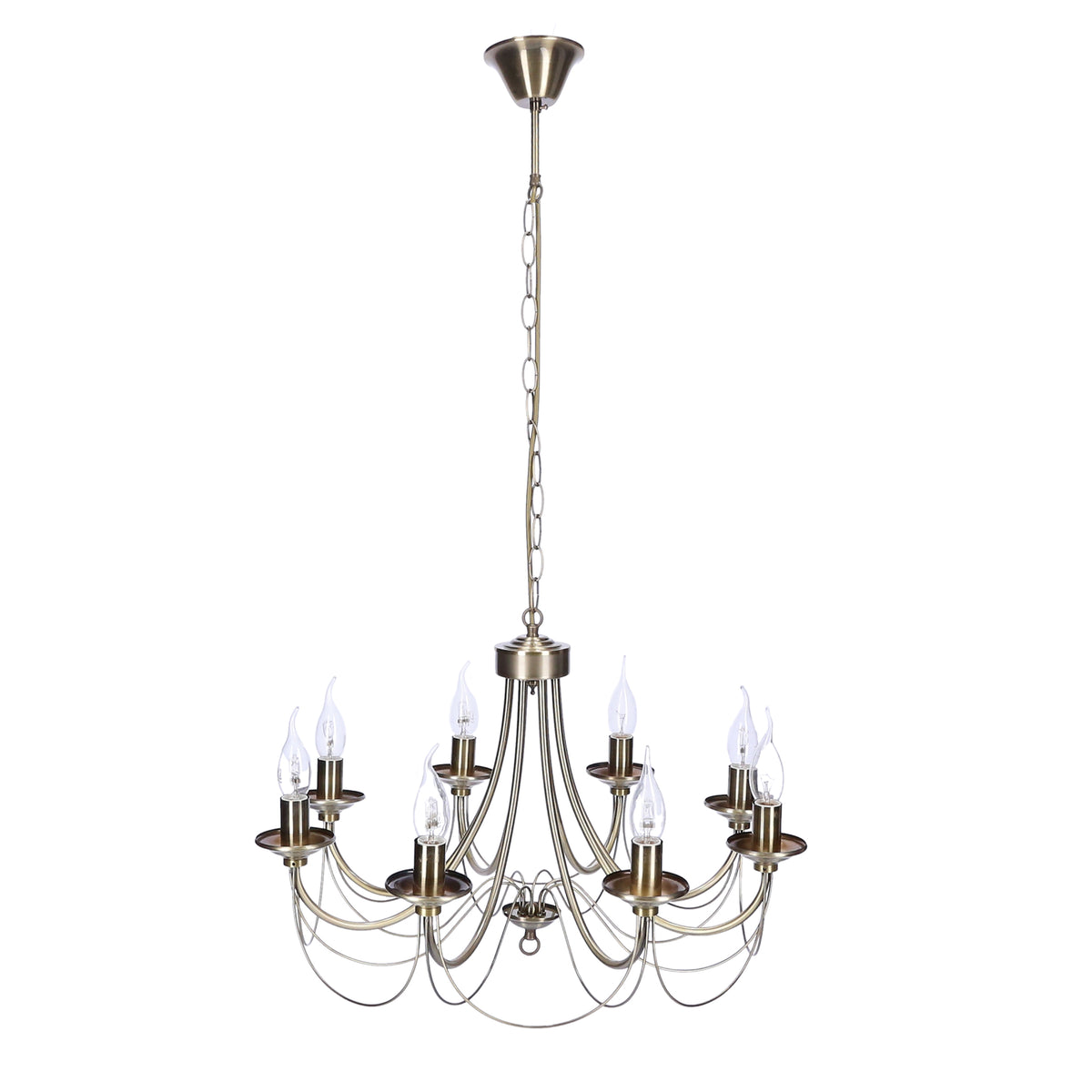 MUZA lampa wisząca 8x40W E14 patyna