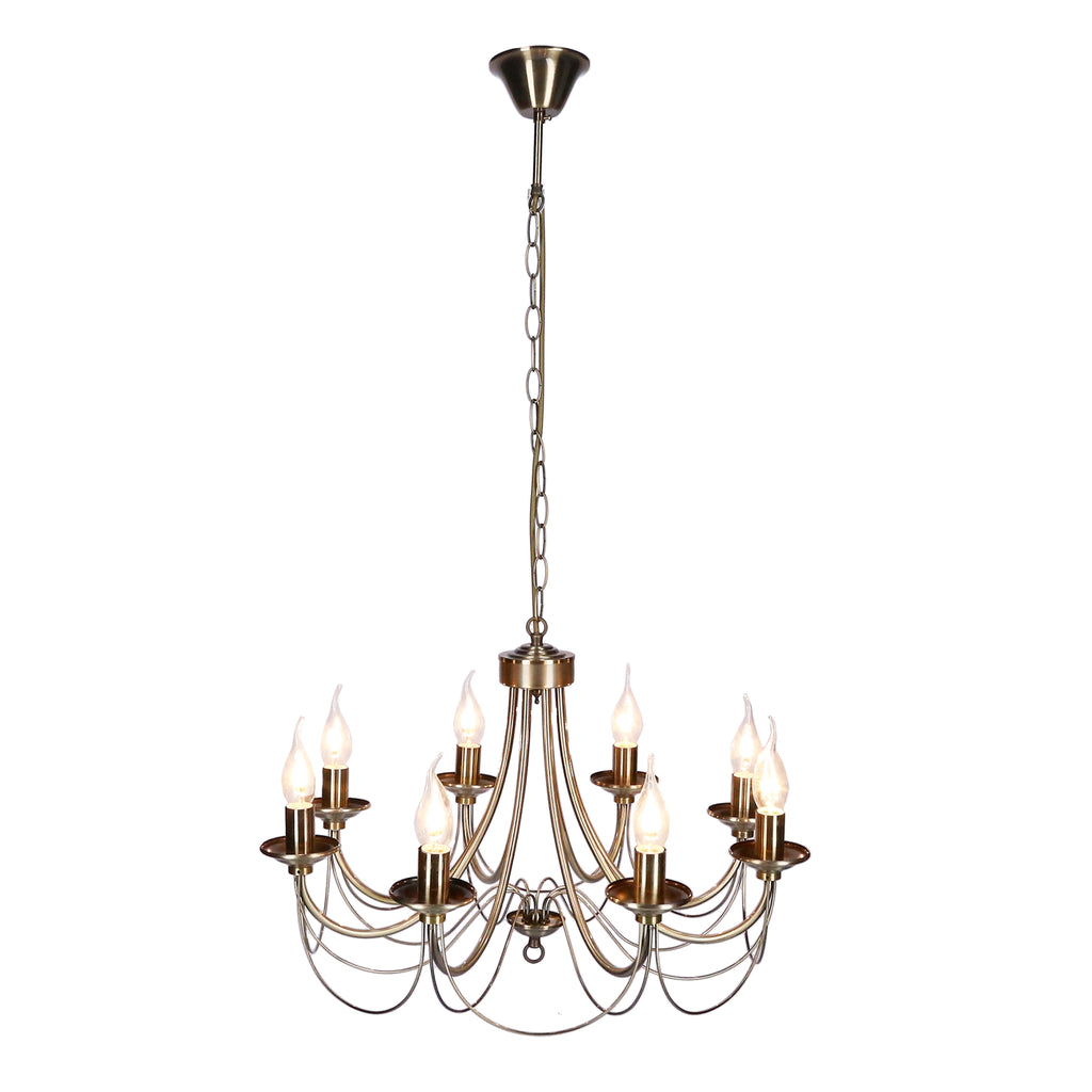 MUZA lampa wisząca 8x40W E14 patyna