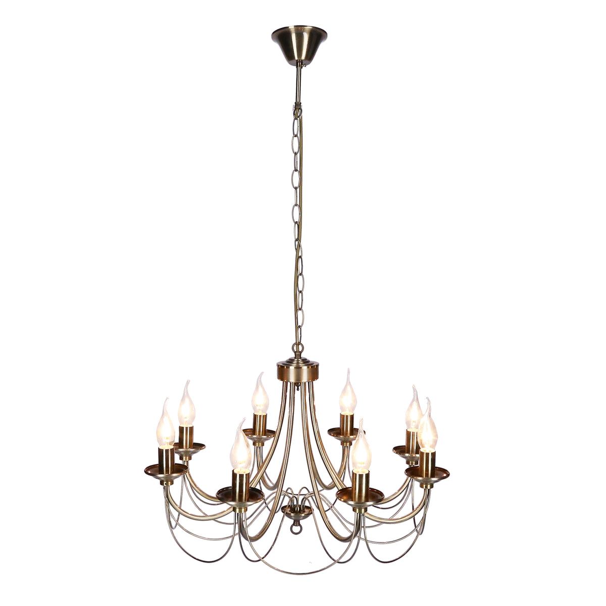 MUZA lampa wisząca 8x40W E14 patyna