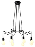 BASSO lampa wisząca 8x40W E27 czarny matowy