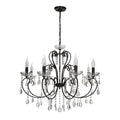 AURORA lampa wisząca 8*40W E14 czarny