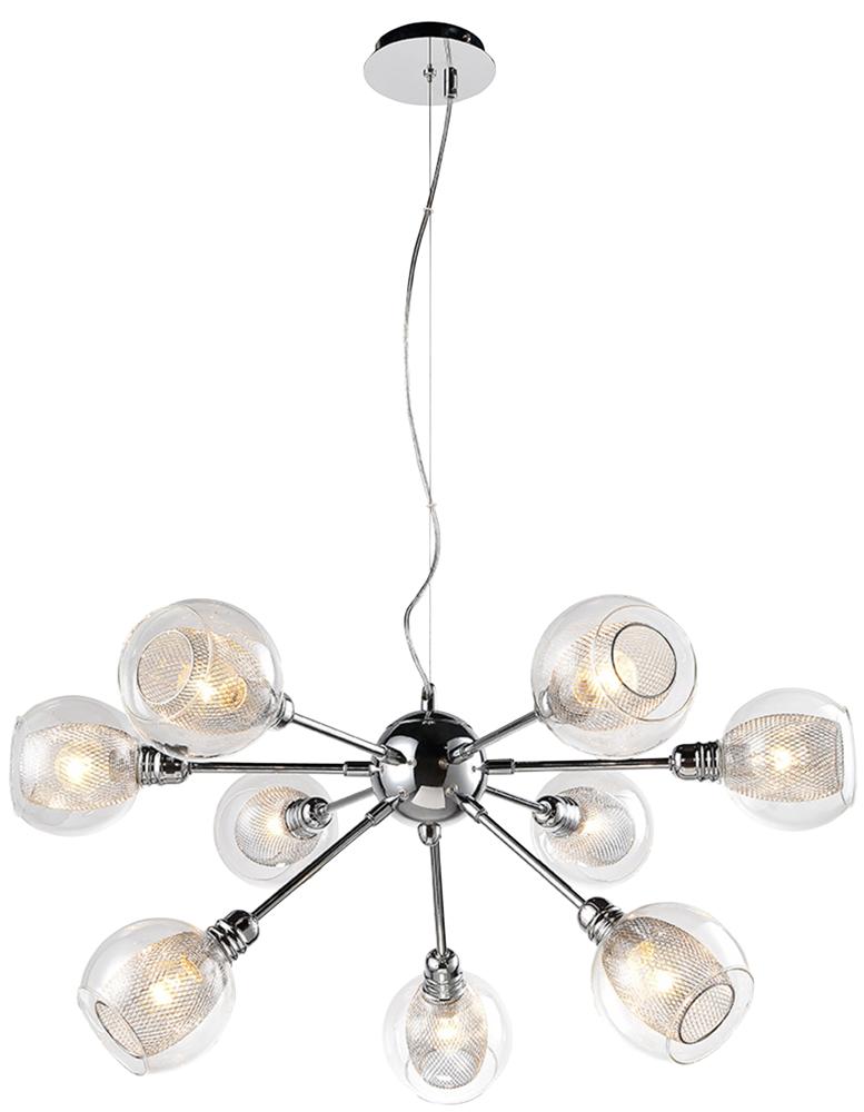 DIXI lampa wisząca 9x40W E14 chrom