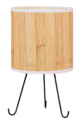 ADORA lampa gabinetowa czarny 1x40W E14 abażur sosna