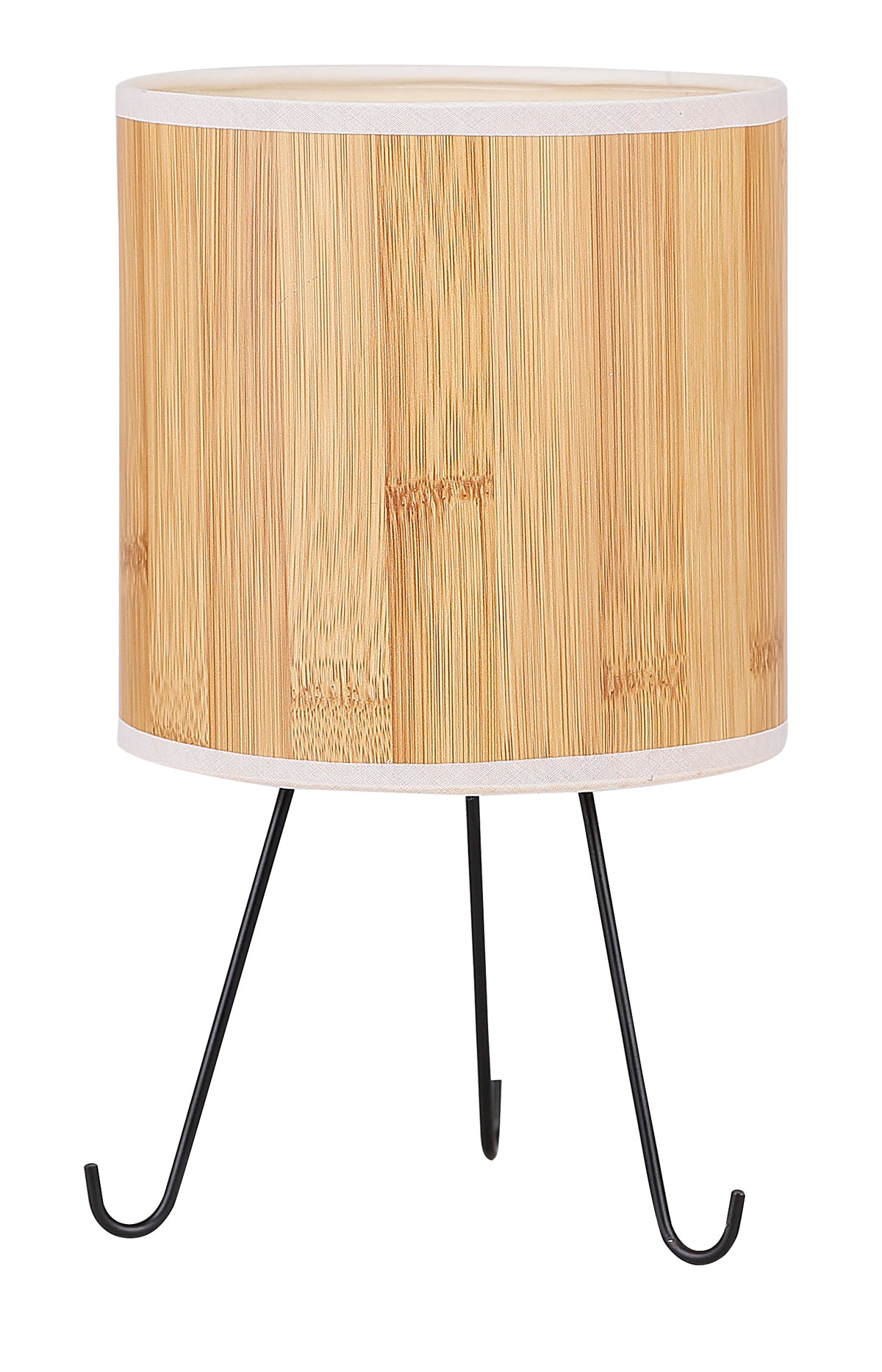 ADORA lampa gabinetowa czarny 1x40W E14 abażur sosna