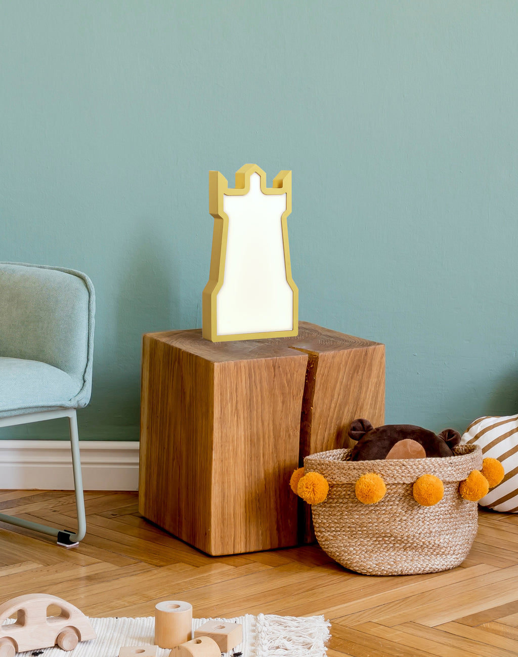 TOWER lampa stołowa 11W LED 3000k iq kids złoty