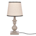 CARDINALE lampa sto³owa h-40 cm ciemny szary 1x40 E27 aba¿ur jasny lniany