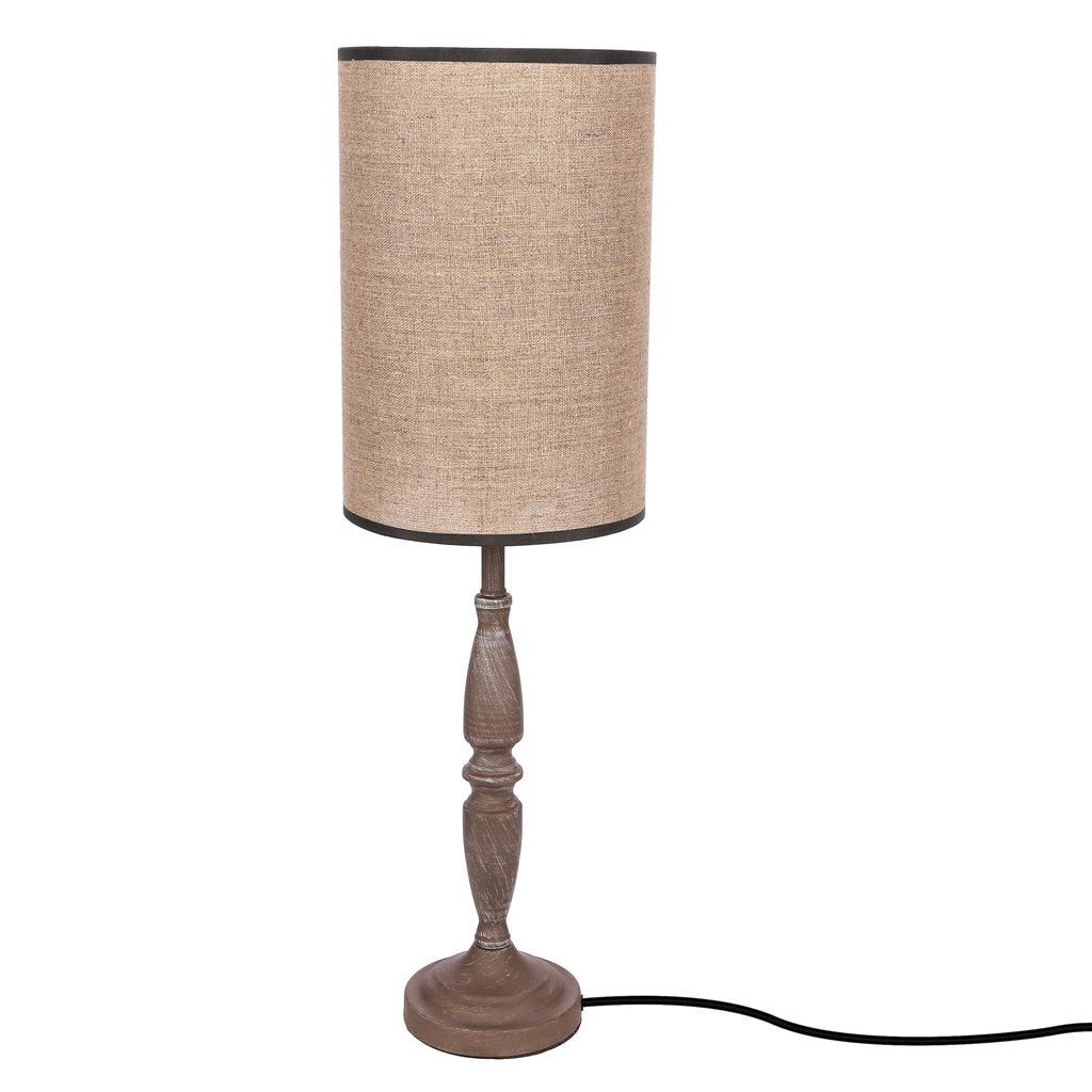 CARDINALE lampa sto³owa h-67 cm ciemny szary 1x40 E27 aba¿ur ciemny lniany