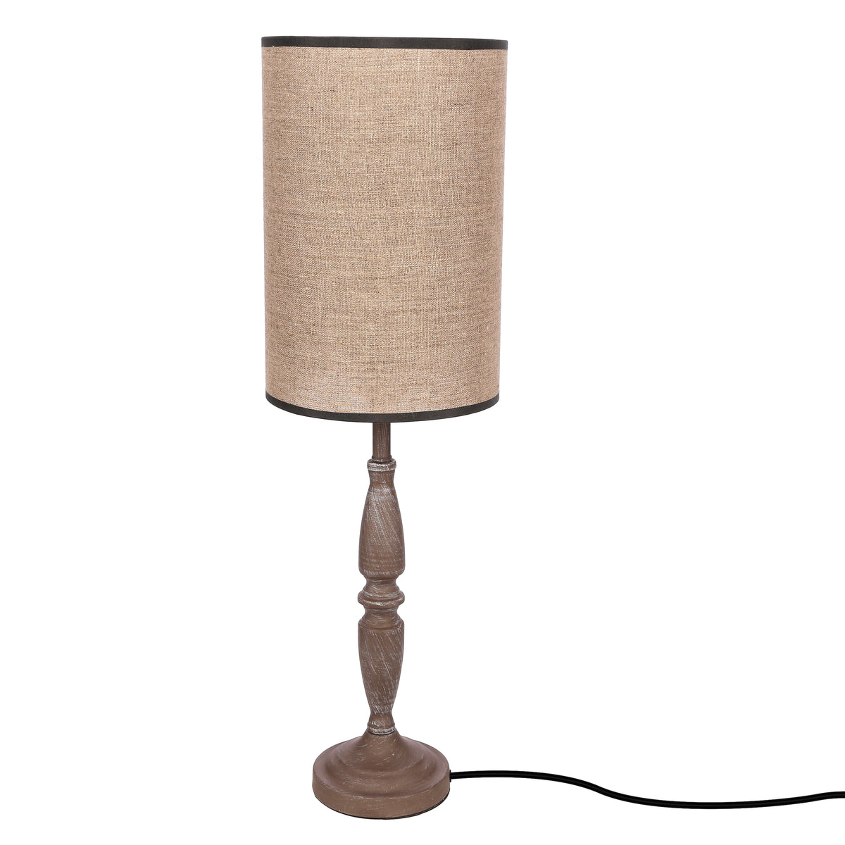 CARDINALE lampa sto³owa h-67 cm ciemny szary 1x40 E27 aba¿ur ciemny lniany