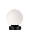 Calari lampa stołowa 1x40W E27 czarna z białym kloszem stylowa klasyczna oprawa nocna biurkowa do salonu sypialni gabinetu