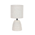 LESI lampka stołowa ceramiczna beżowy 1x40W E14 abażur beżowy