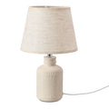 MORI lampka stołowa ceramiczna popielaty 1x40W E14 kośc słoniowa