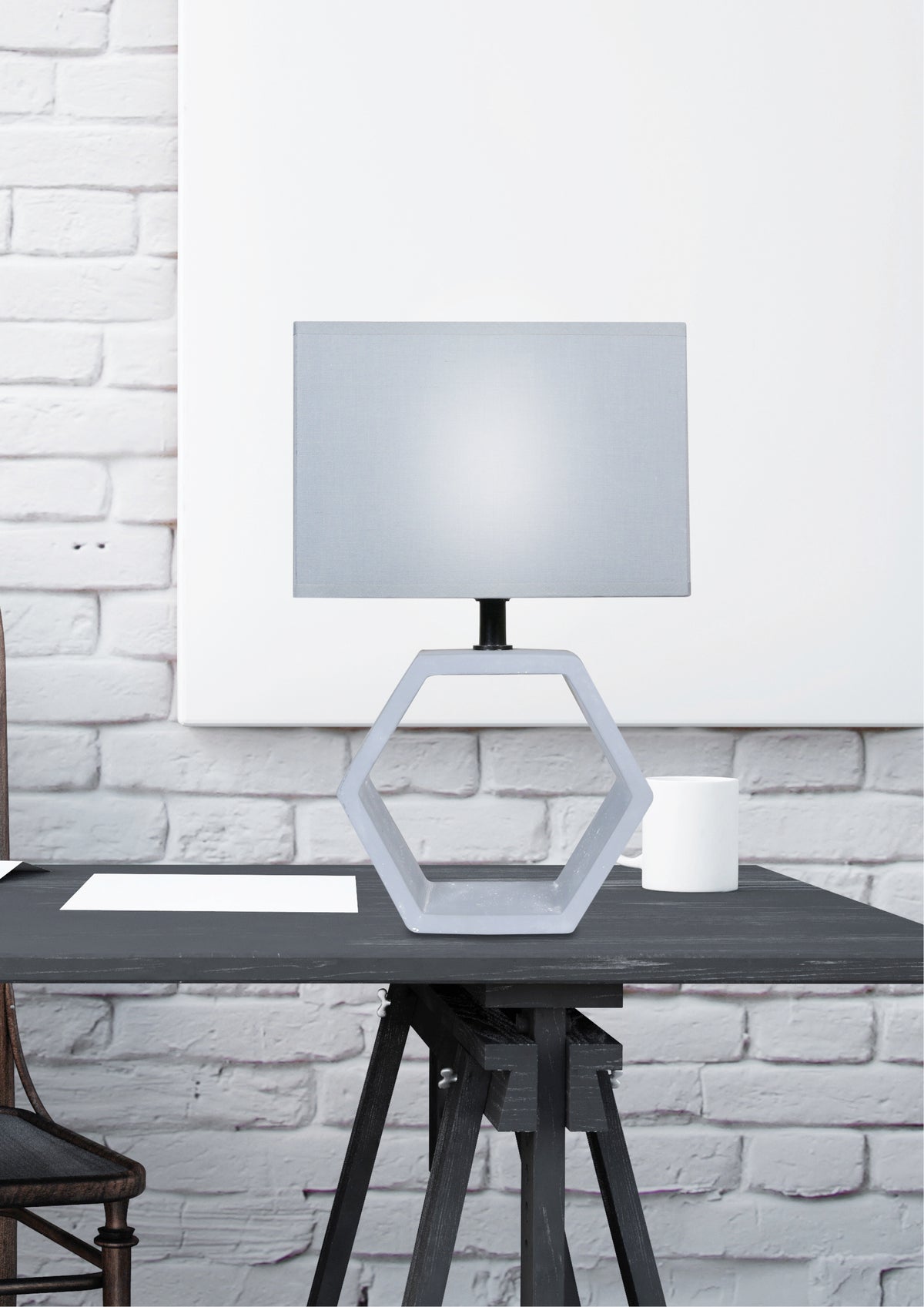 VIDAL lampa ceramiczna 1x40W E27 grafitowy