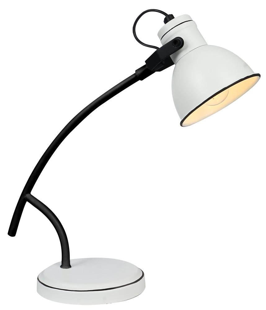 ZUMBA lampka gabinetowa sztyca skos 1x40W E14 biały+czarny
