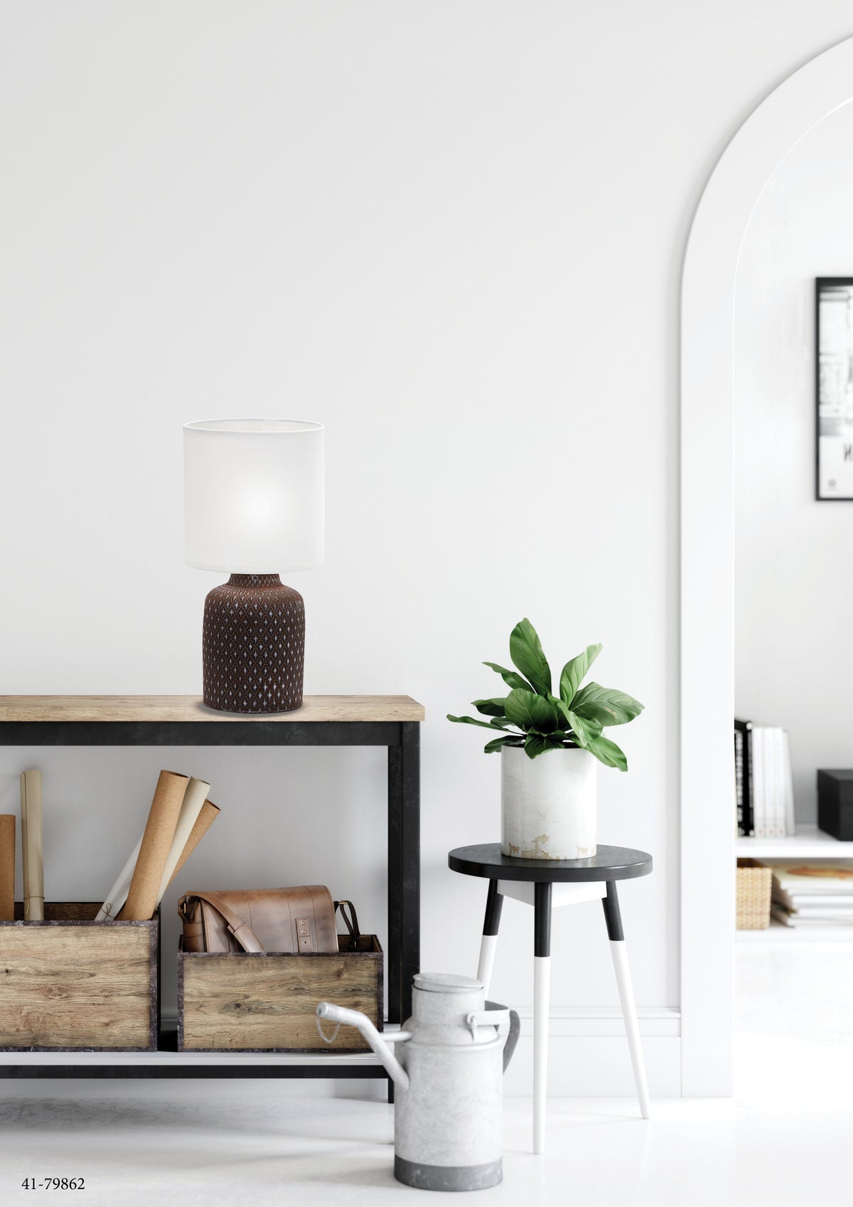INER lampa gabinetowa 1x40W E14 brązowy