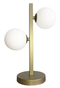 KAMA lampka gabinetowa 2x28W G9 mosiądz