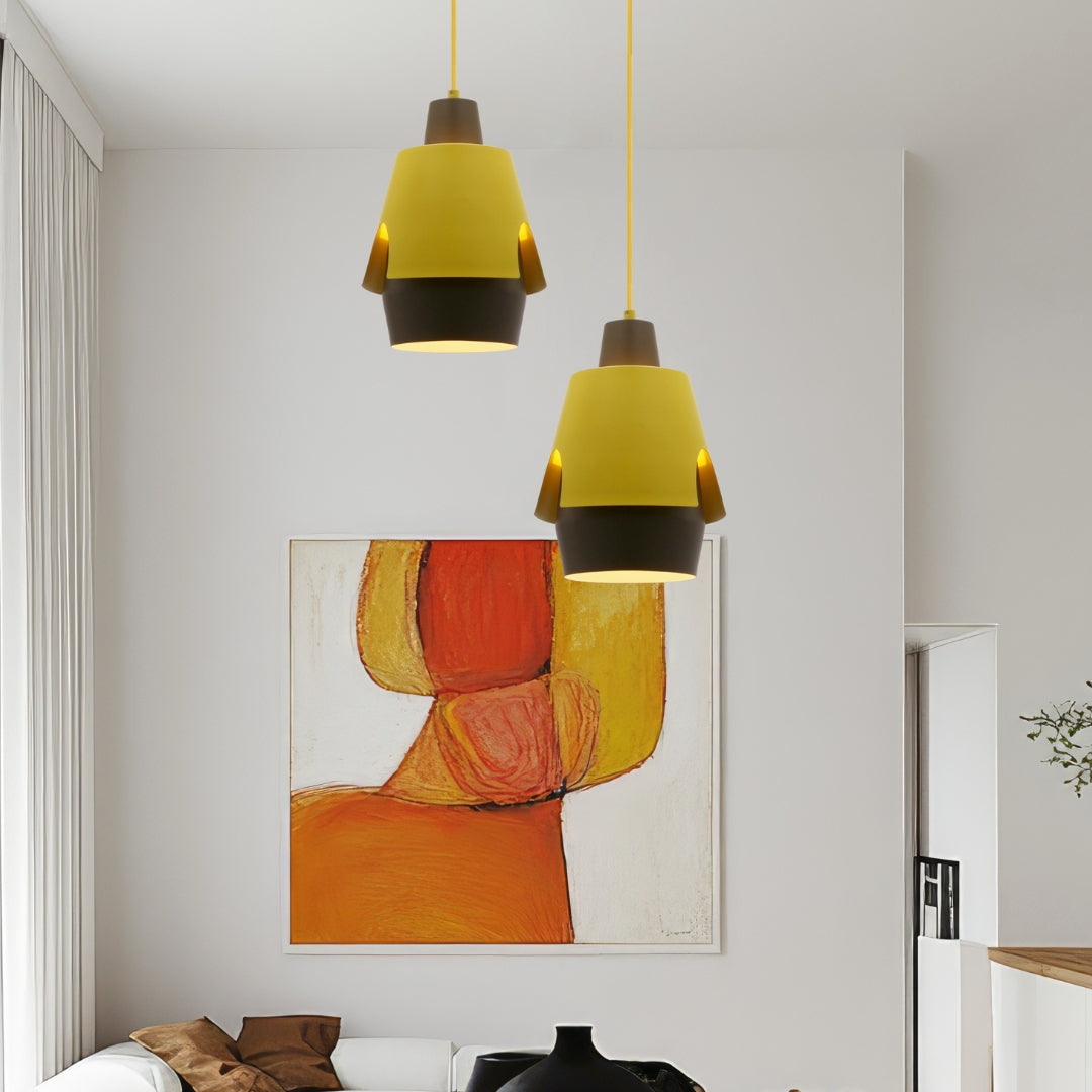 lampa wisząca falun 1 żółty