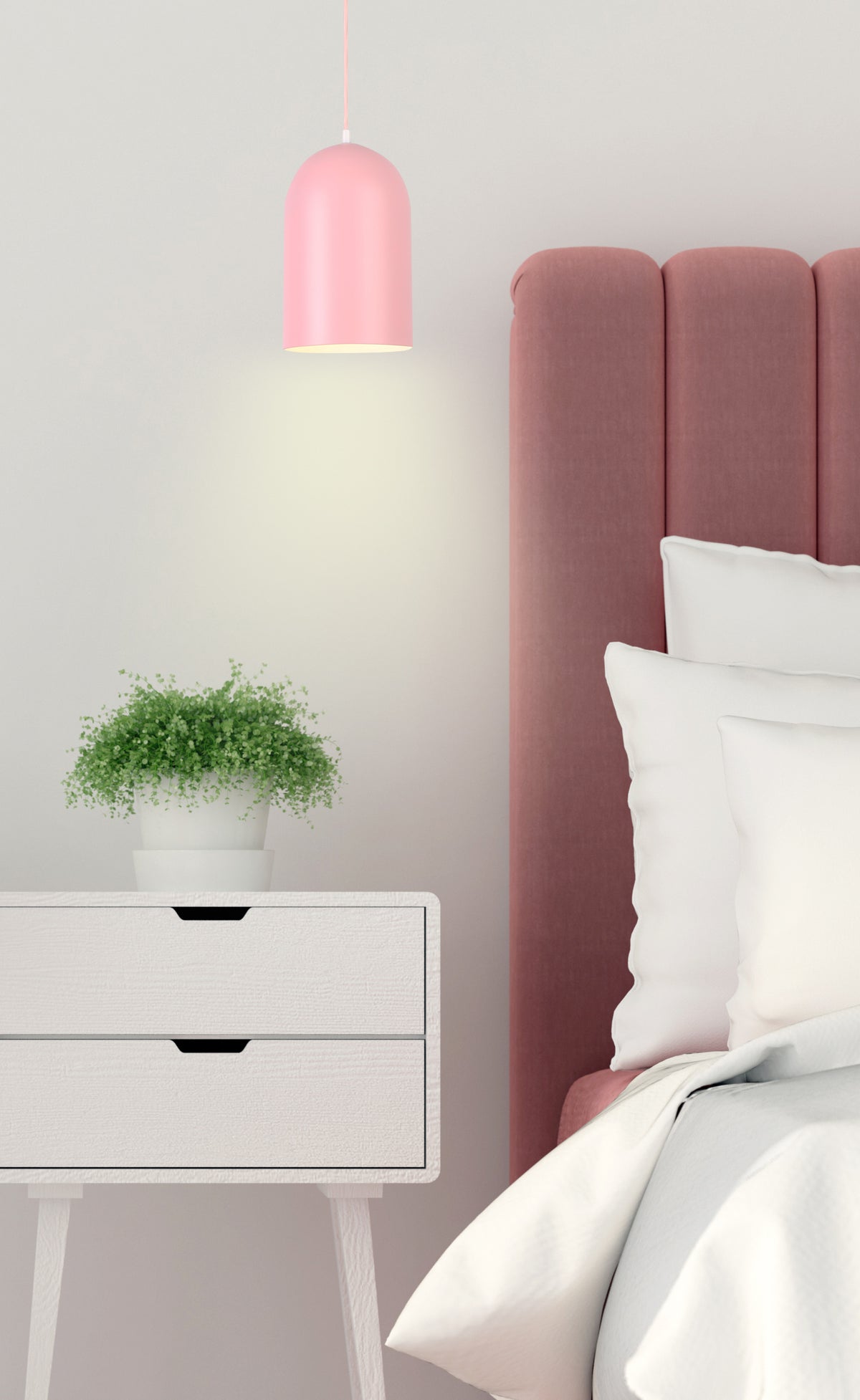 lampa wisząca oss 1 różowy