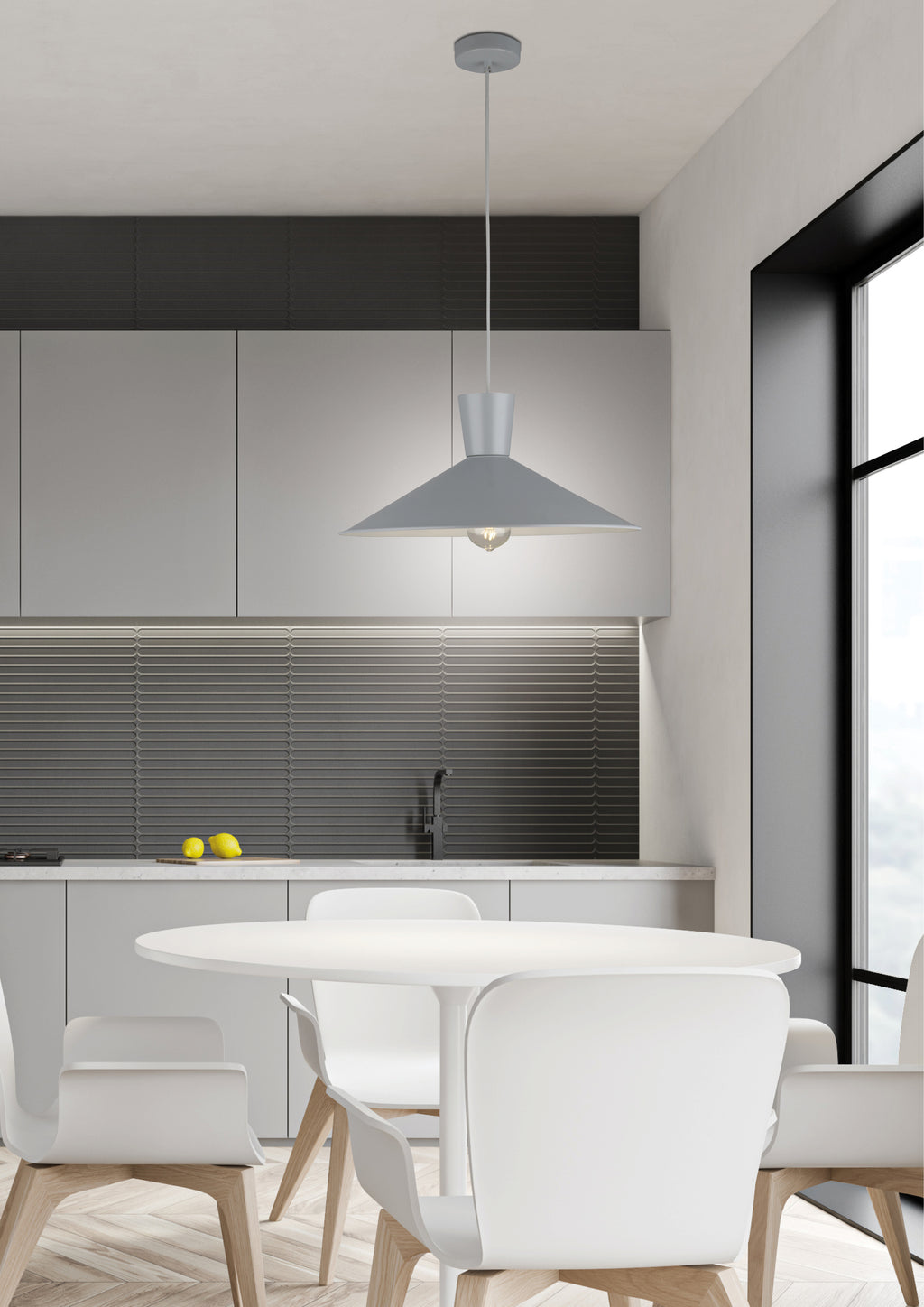 lampa wisząca elista 1 szary