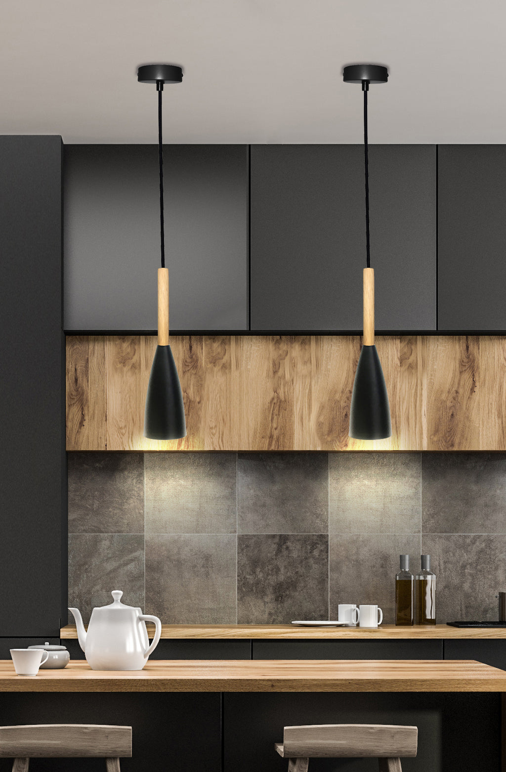 lampa wisząca trosa 1 czarny