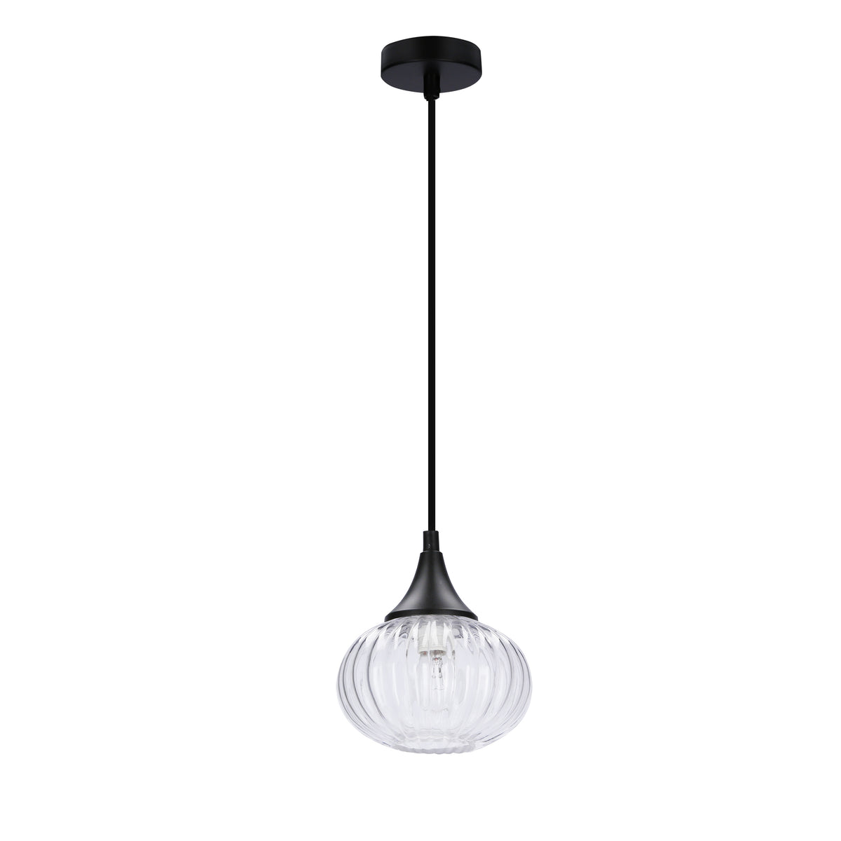 LAMPA WISZĄCA EXETER 145mm 1 CZARNY