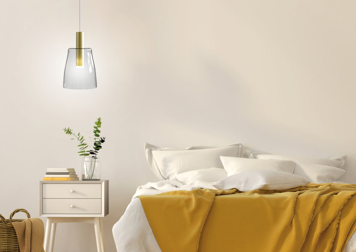 LAMPA WISZĄCA MODENA 1 ZŁOTY 140x15x15
